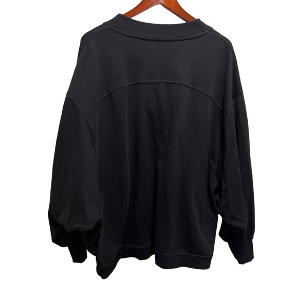 Sweaty Betty Oversized Cora Organic Cotton Black Cardigan Size Medium - Picture 4 of 15